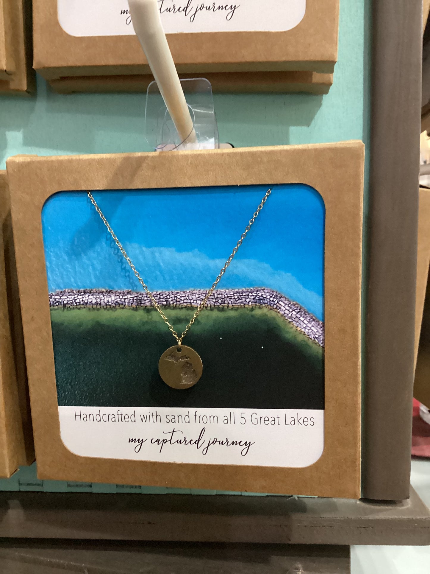 MI Sand Cutout Necklace-Rose Go
