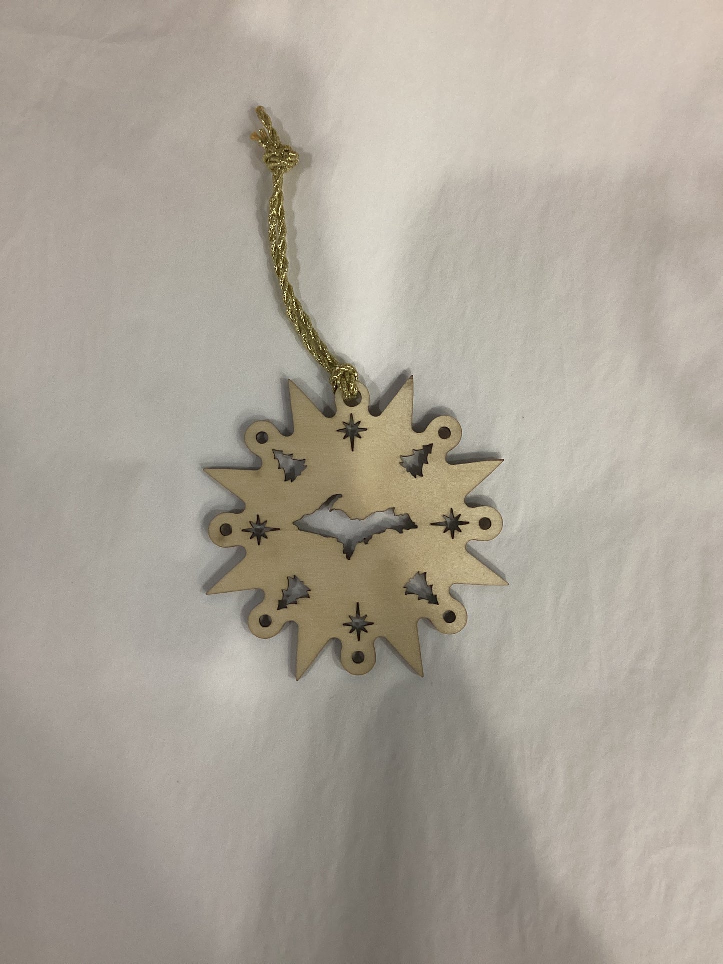 UP Snowflake Cut out Birch