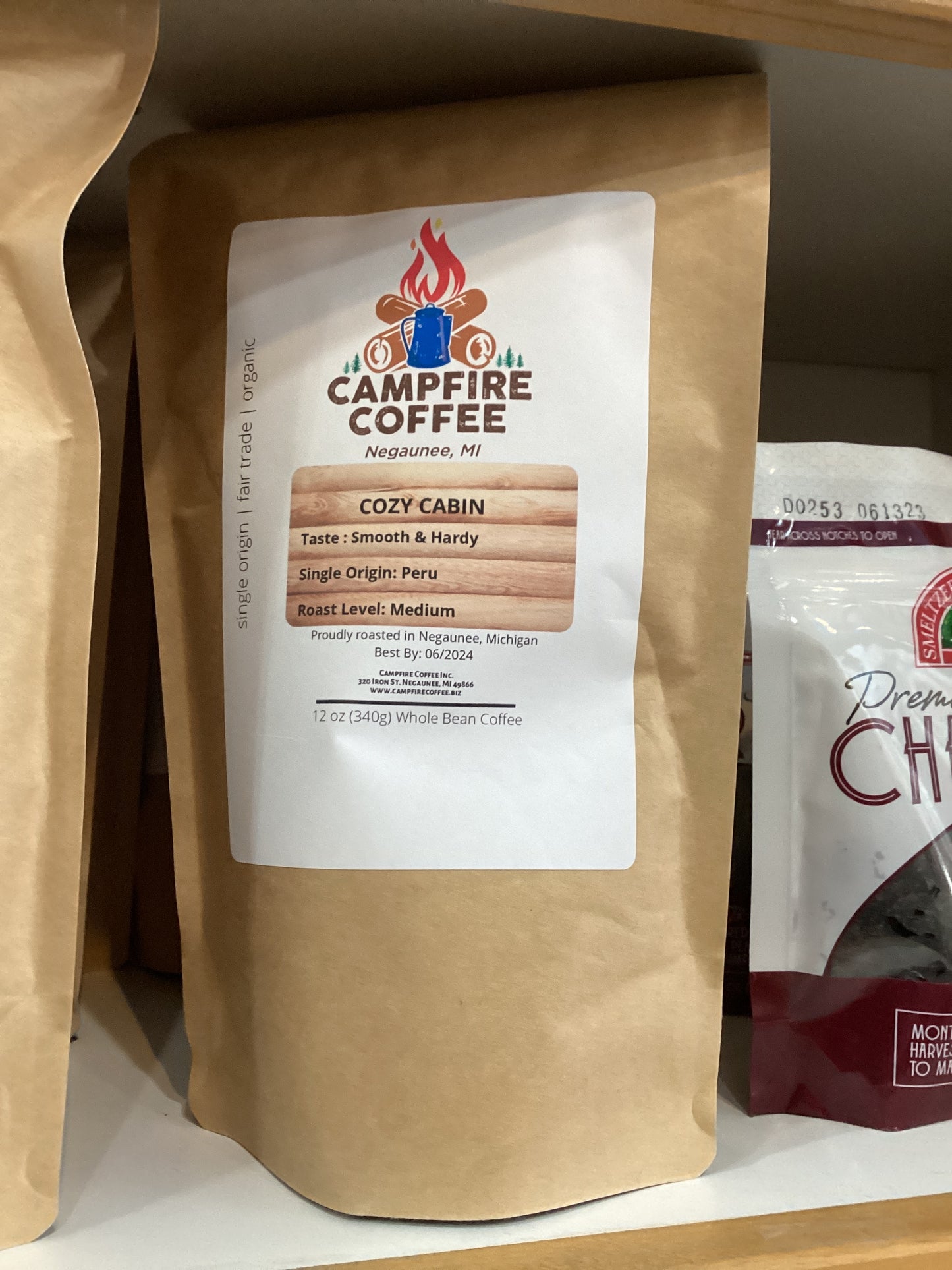 Cozy Cabin Med RoAst 12oz Bean