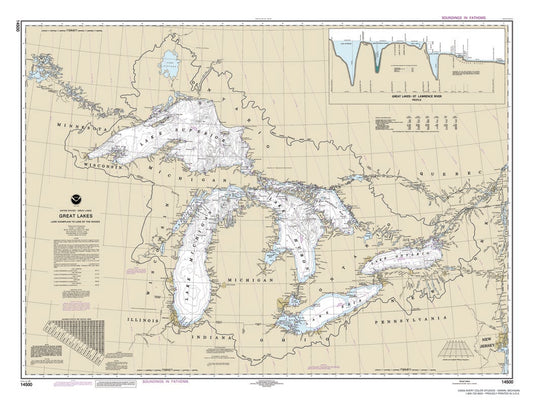 Great Lakes Chart Placemat