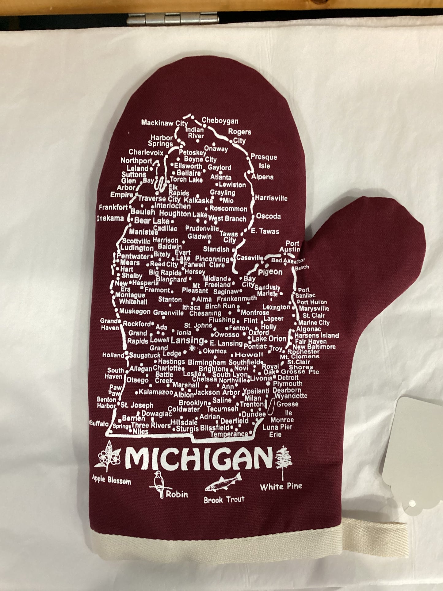 Michigan Oven Mitt Burg