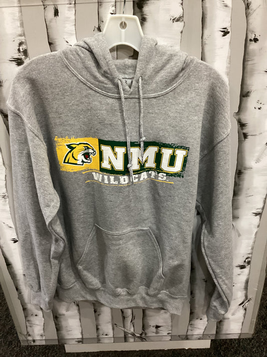 NMU Hoodie - S-Athletic Gray