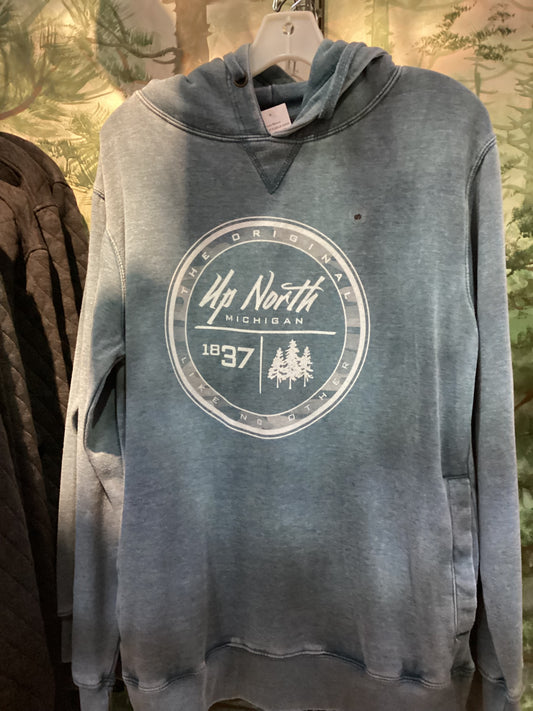 UP North Burnout Hood Denim