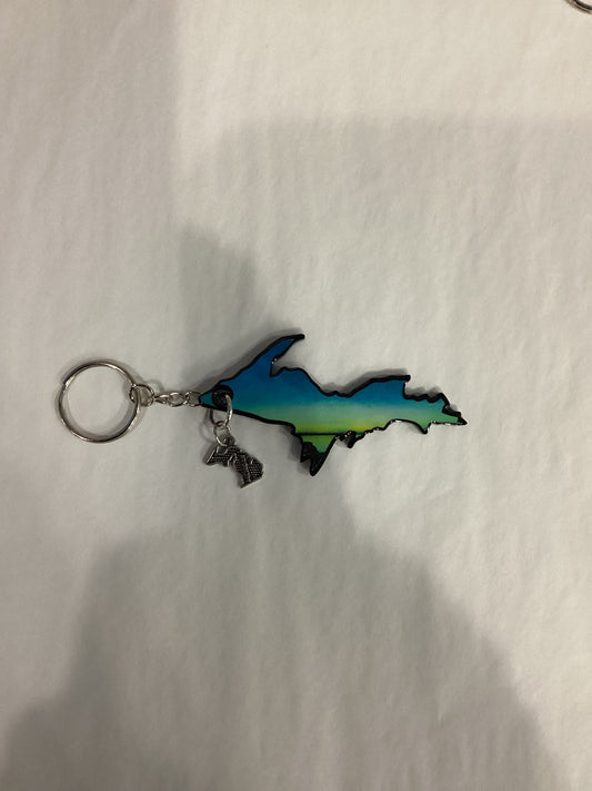 U.P. No. Light Keychain