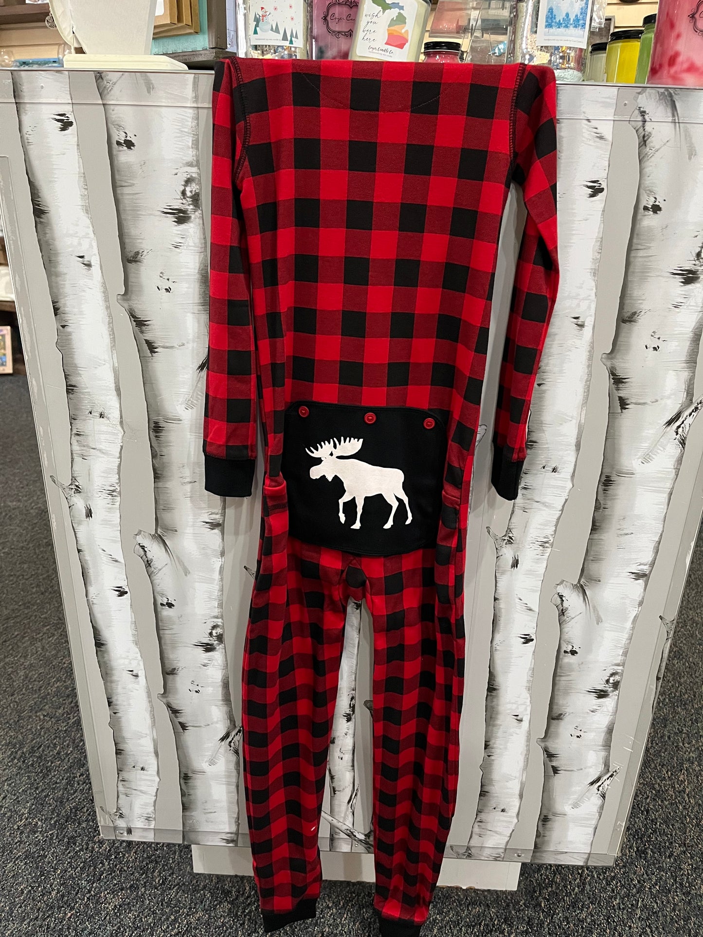 Moose on Red PJ - 6-6