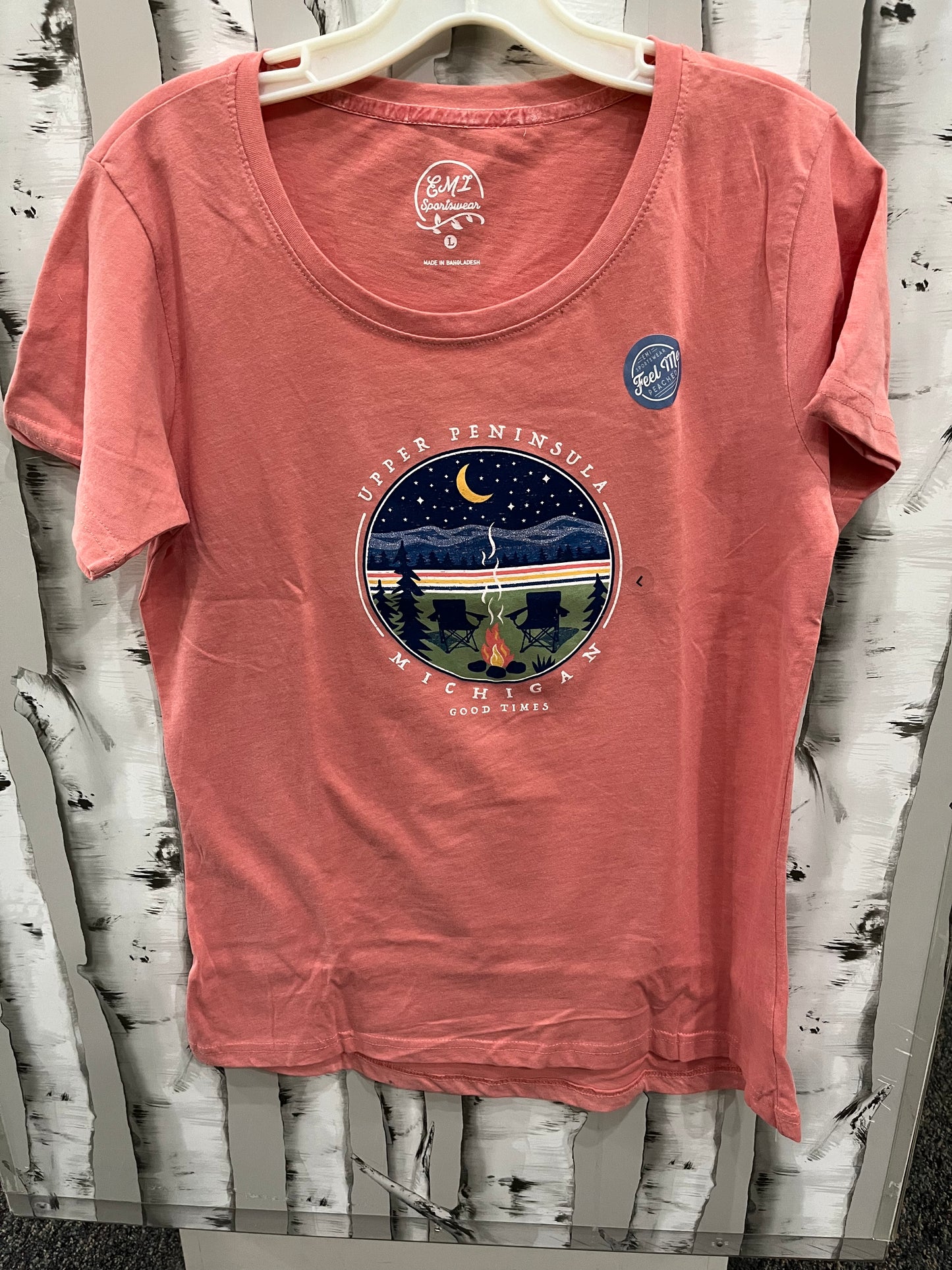 UP Good Times Womens T Peach