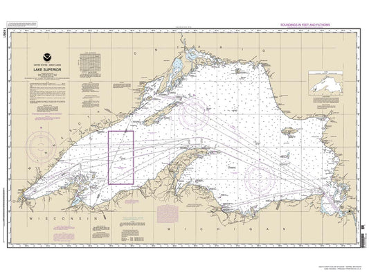 L. SUP NOAA Chart Rolled