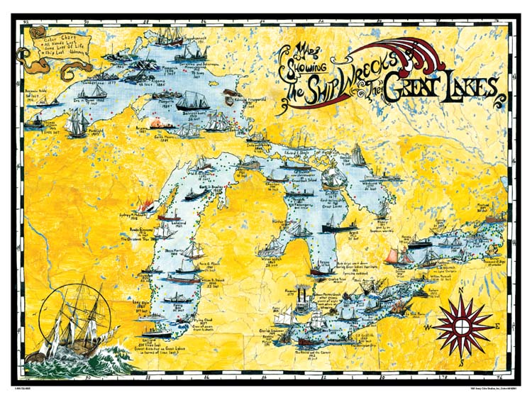 Great Lakes SW Map Placemat