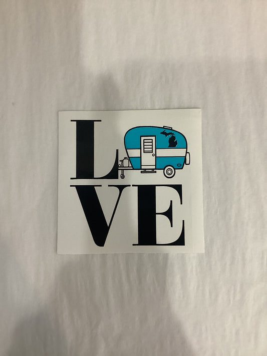 Love Camping Sticker