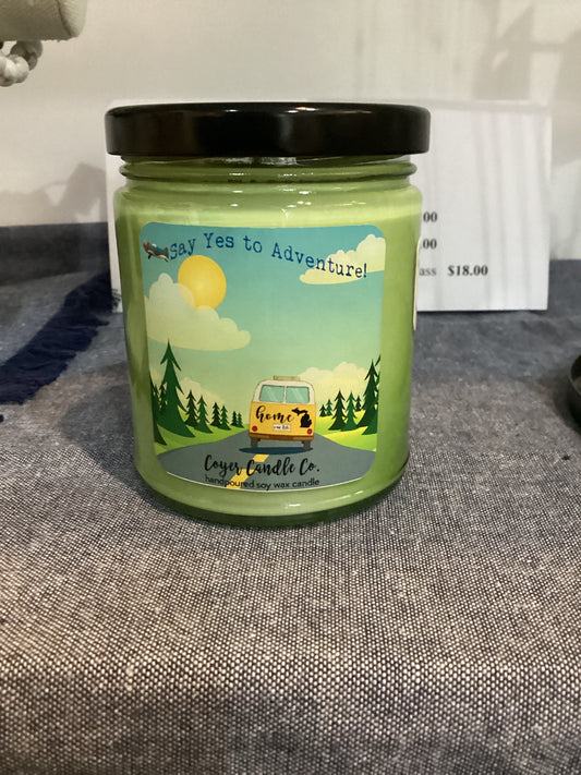 9 oz Adventure Begins Candle-9 oz