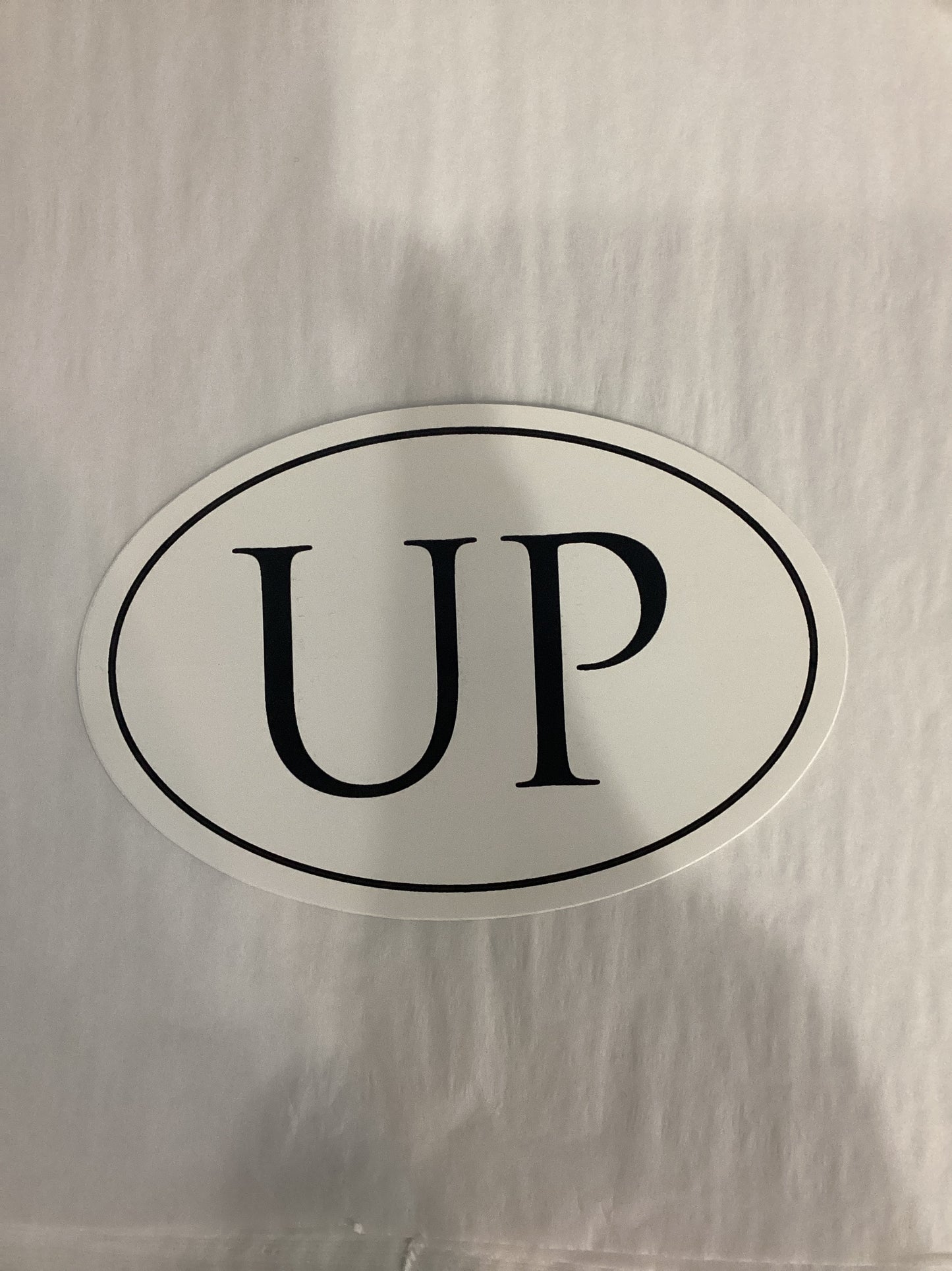 UP Oval Sticker