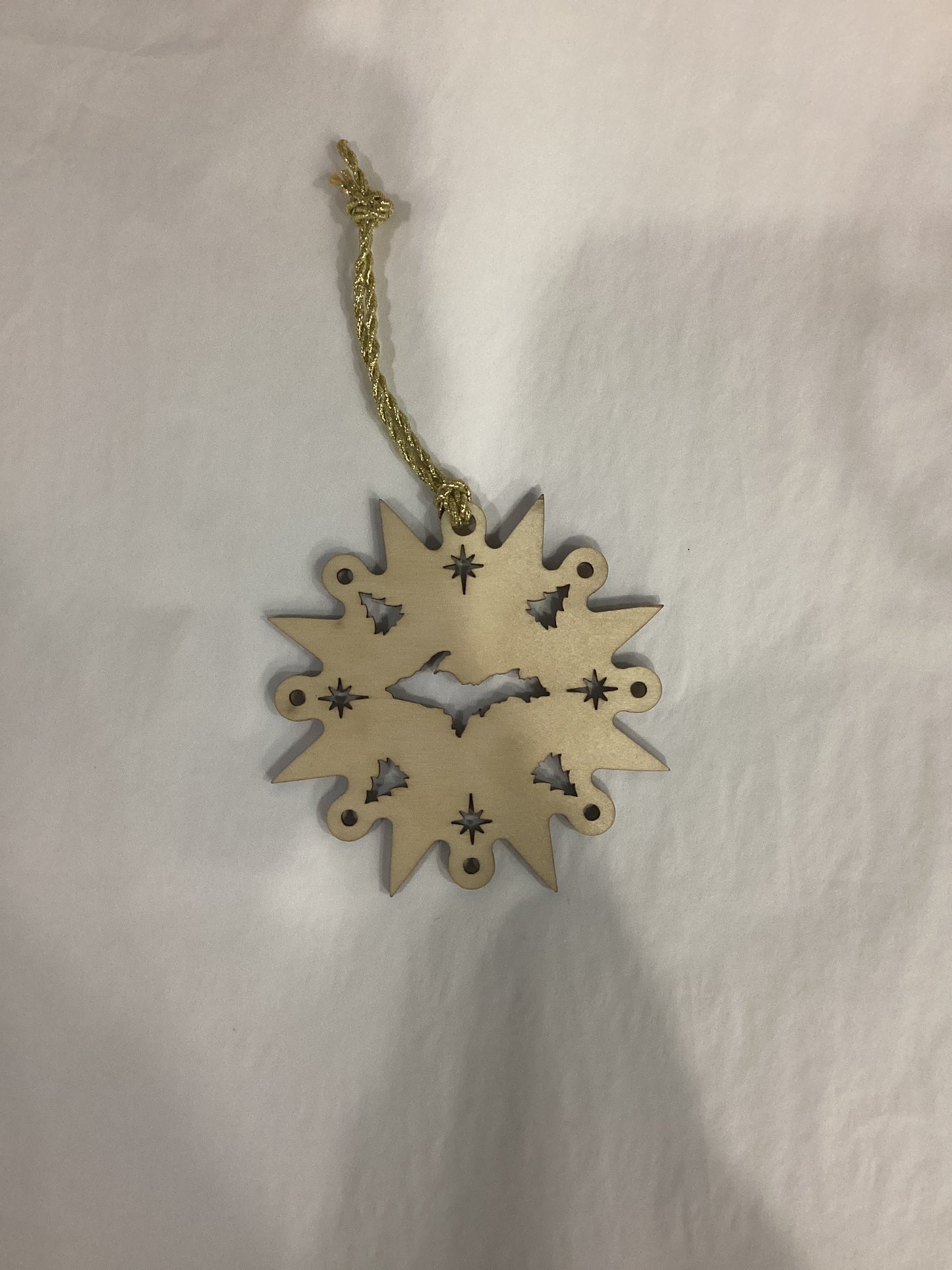 UP Snowflake Cut out Birch