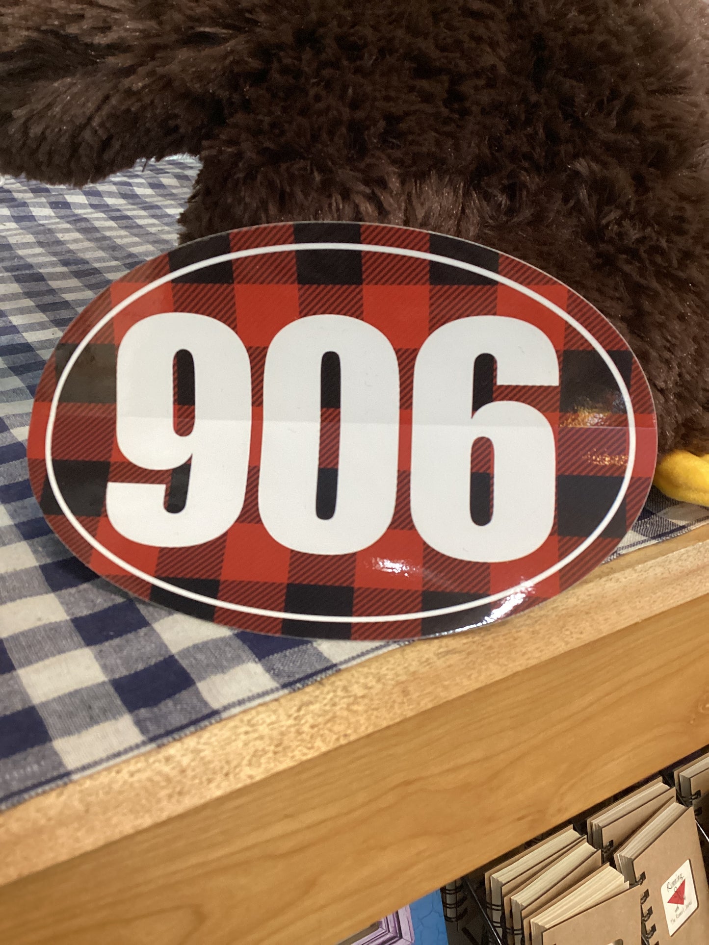 Custom  Plaid UP Sticker